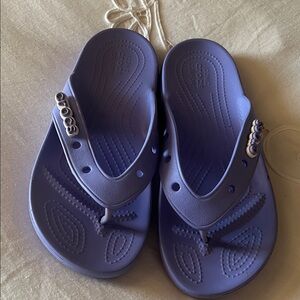 CROCS Lavender Flip Flops